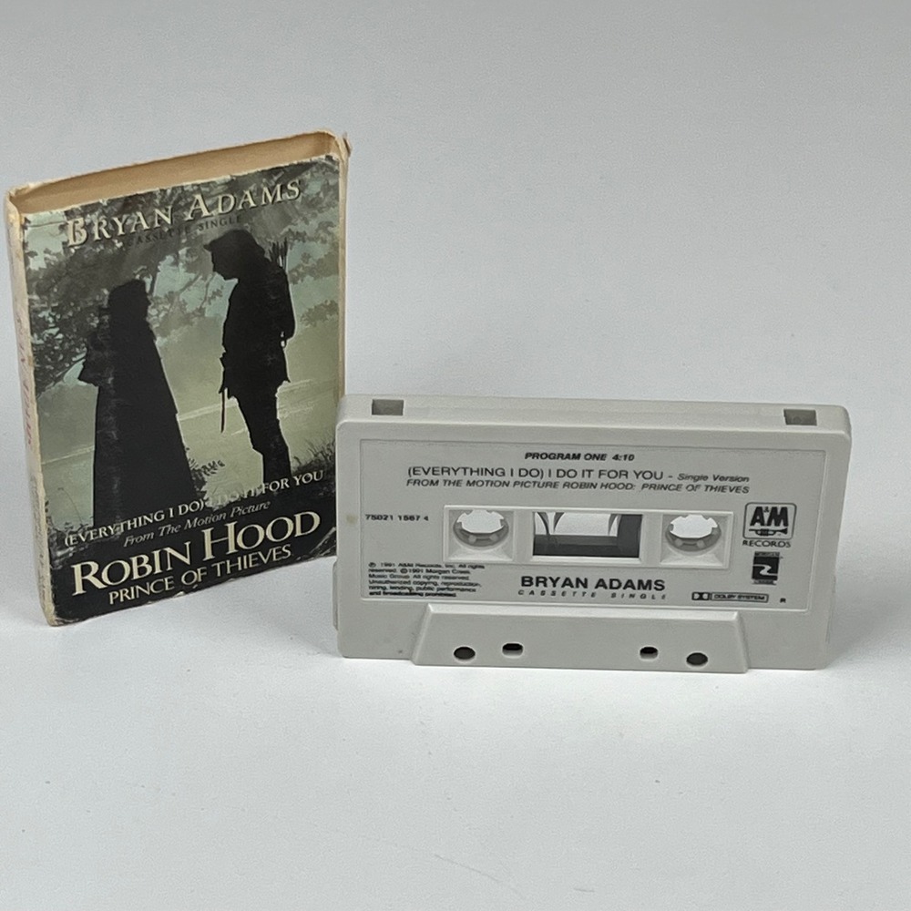 Bryan Adams Everything I Do Cassette Single Robin Hood 1991 75021